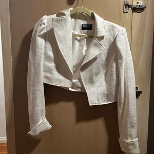 Nasty Gal short white jacket